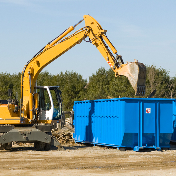 can i choose the location where the residential dumpster will be placed in Chapman Nebraska